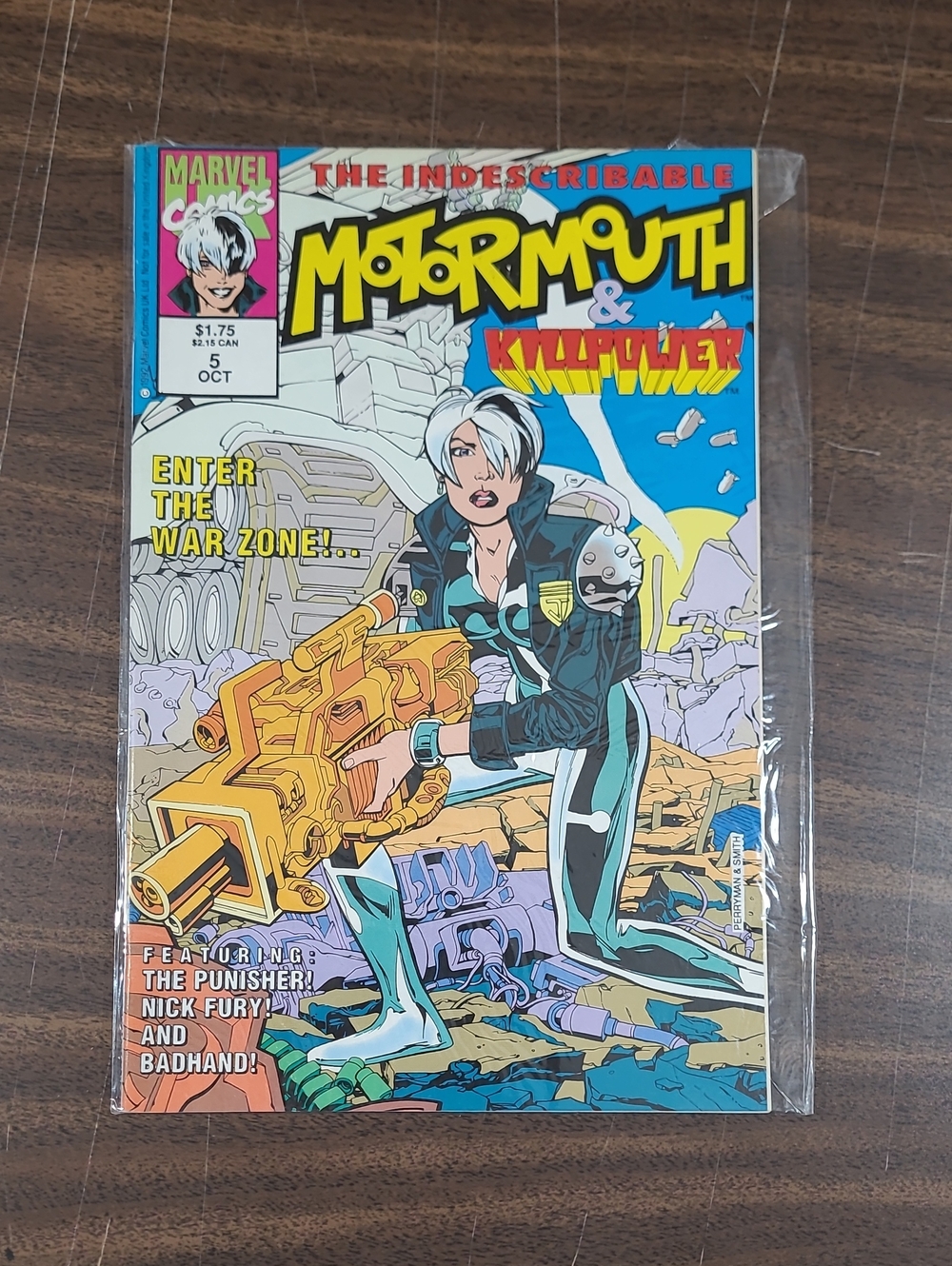 Marvel Motormouth & Killpower Comic Book #5 October 1992 Bagged